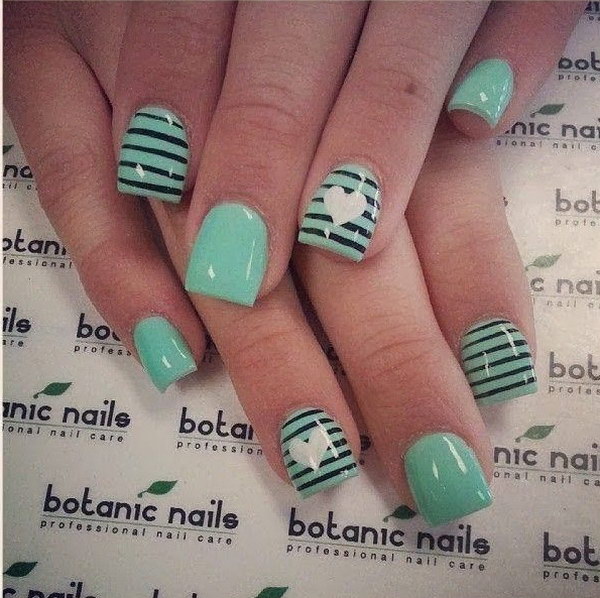 100+ Awesome Green Nail Art Designs | Styletic
